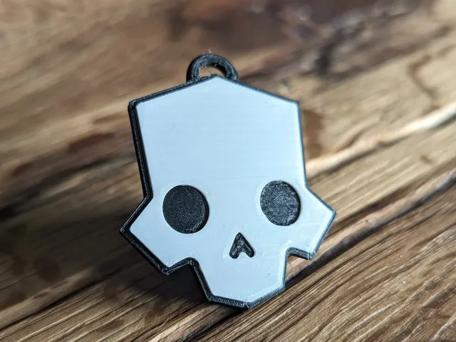 Helldivers Skull Keyring