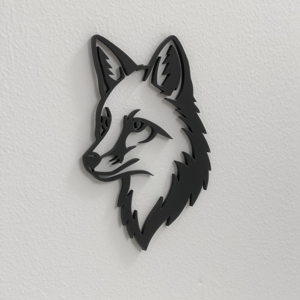 Tête de renard stylisée