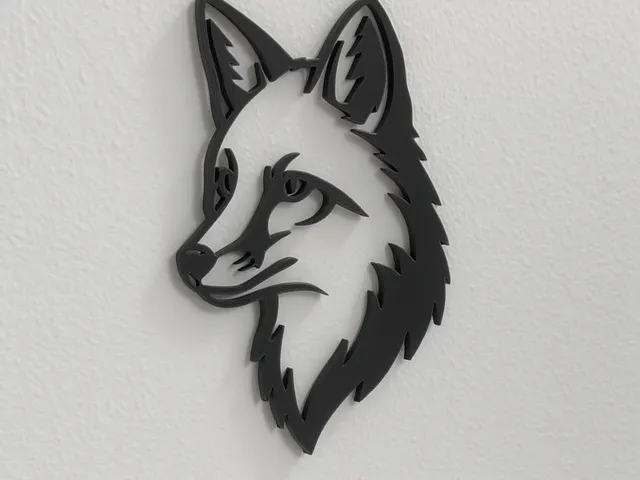 Tête de renard stylisée