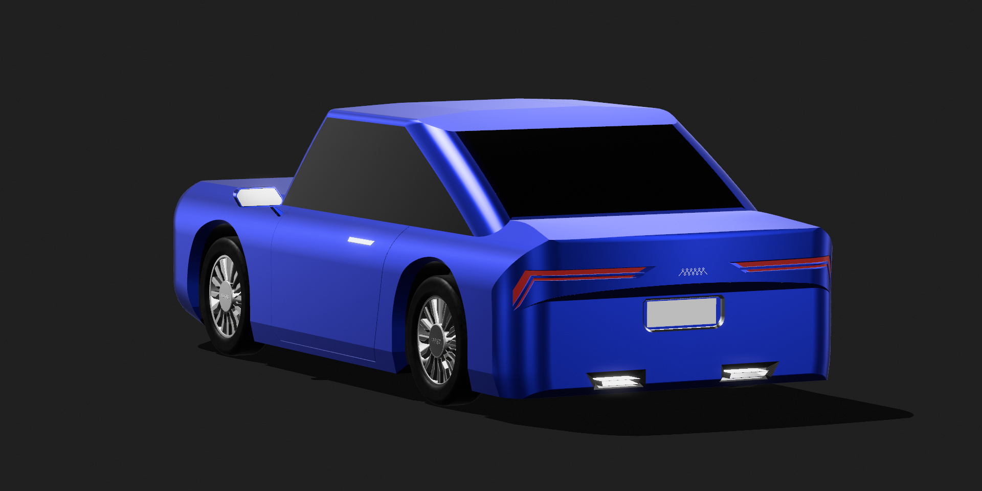 CL1M01 - Sleek retro-modern 3D car model