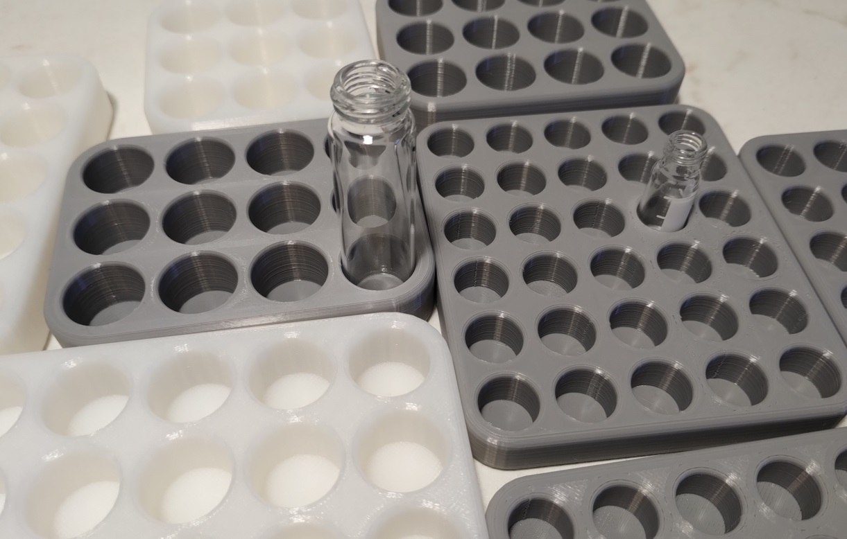 TUBE holder - tube rack - PRUSA MK4 - 1,5ml - 8 ml - lab organizer