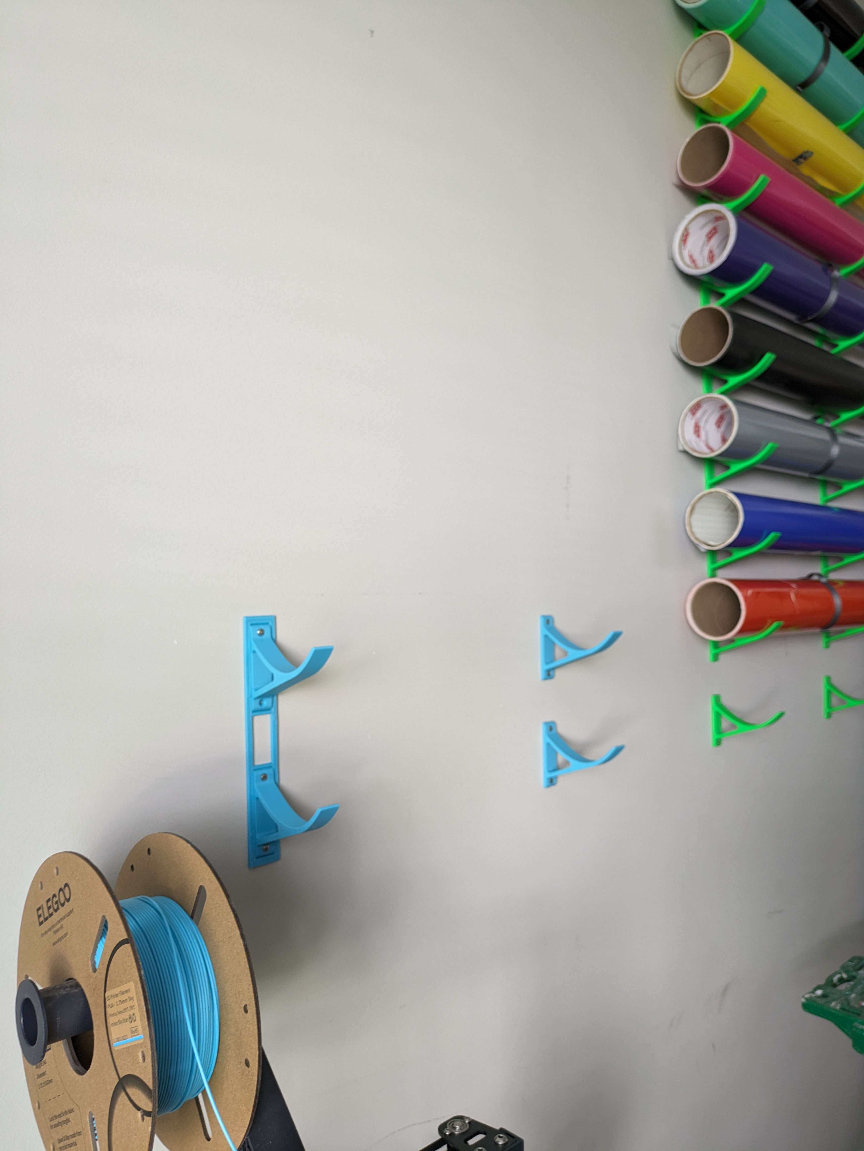 Vinyl Roll Holder Wrap - Wallmount Installation Template