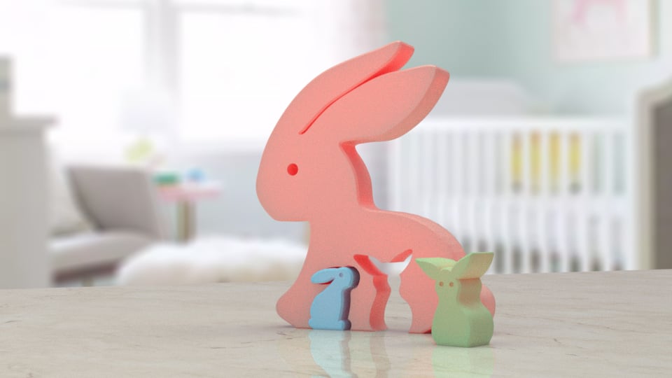 Easter rabbit puzzle — miniatura 5