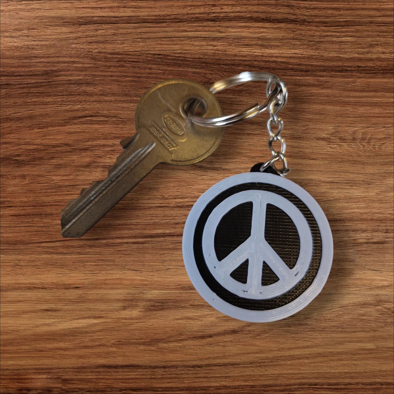 Keychain peace 3 by 3d Rebels | Download free STL model | Printables.com