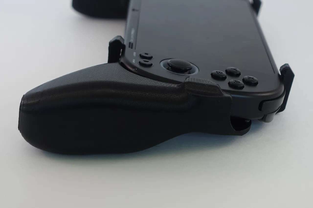 Poignée de Jeu pour TRIMUI Smart Pro,Poignée de Manette imprimée en 3D Poignée Ergonomique pour Console de Jeux pour TRIMUI Smart Pro (Gris