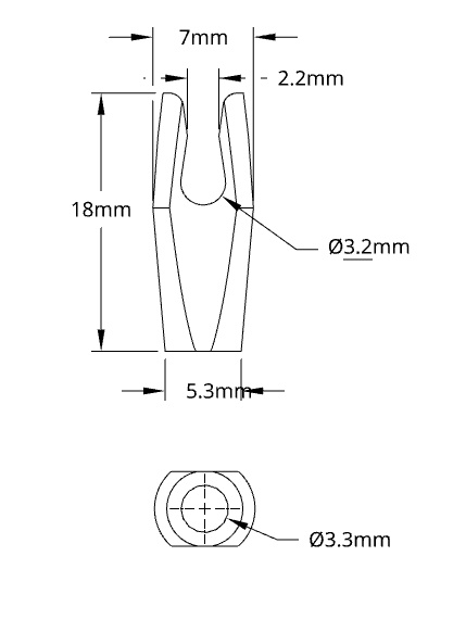 Miniatura 4 do modelo 3D Pin Arrow Nock