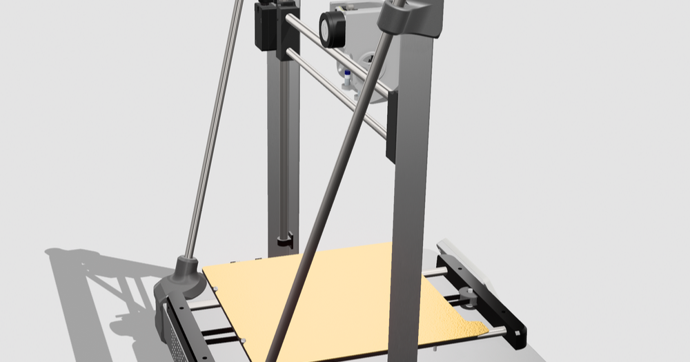 ラビちゃん③　スタンド Ender 3 V3 (Core XZ) Gantry Stabilizer Support Rods by Lite