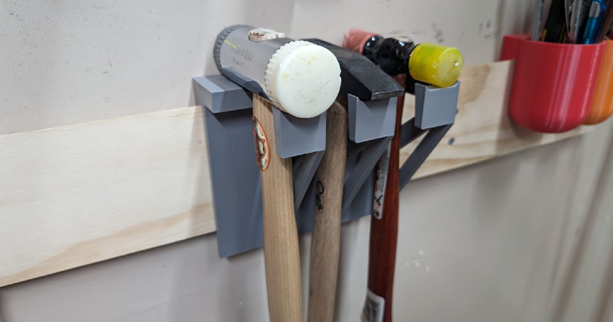 Hammer holder for 3/4 french cleat by Yoshi.T Download free STL model