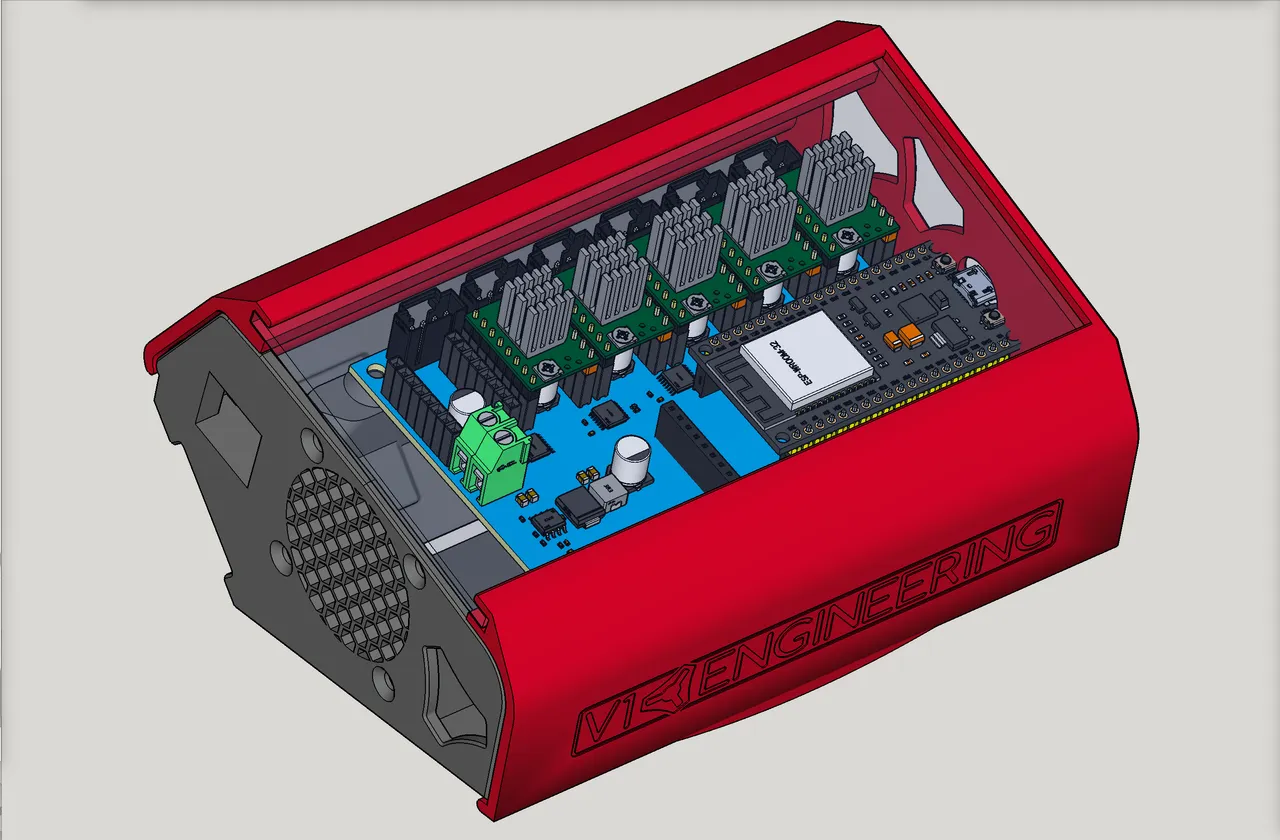 LowRider v3 Jackpot CNC Controller Board case with 25mm
