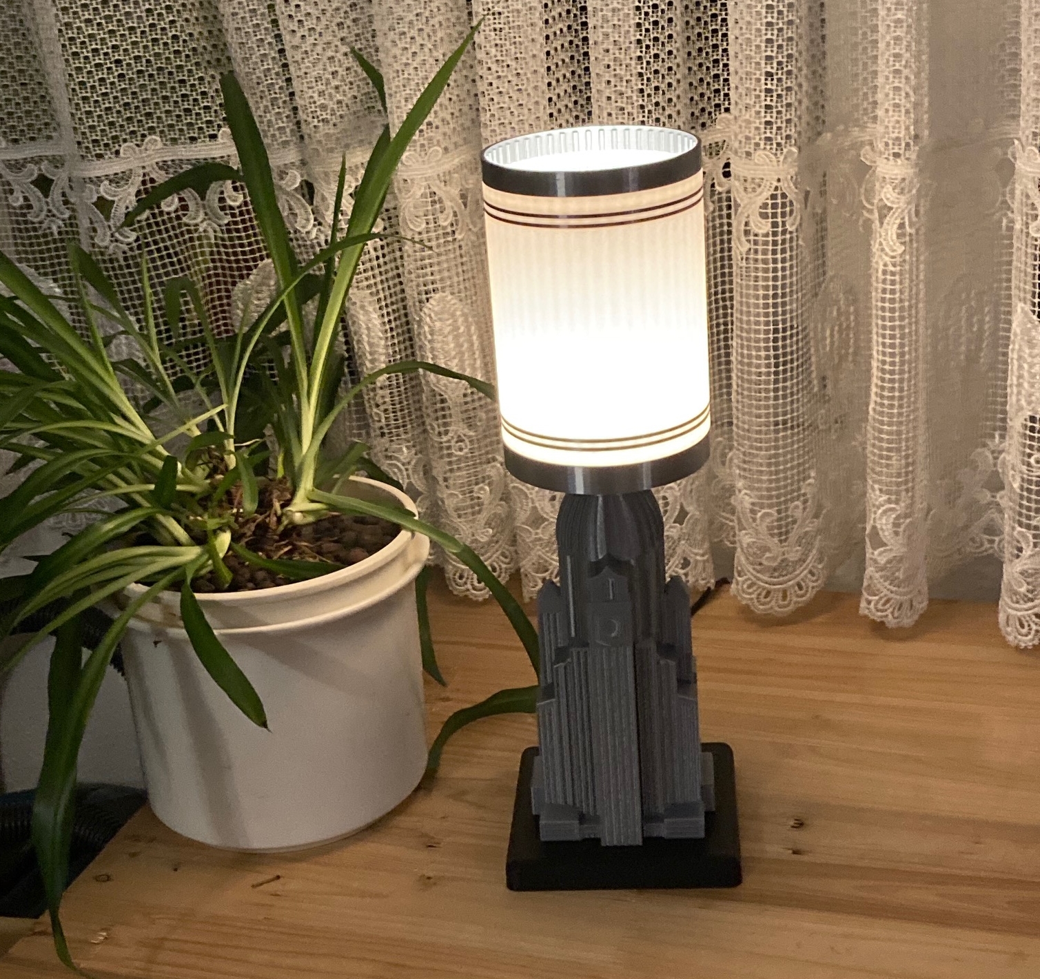 Lamp #40 - Art Deco Cityscape