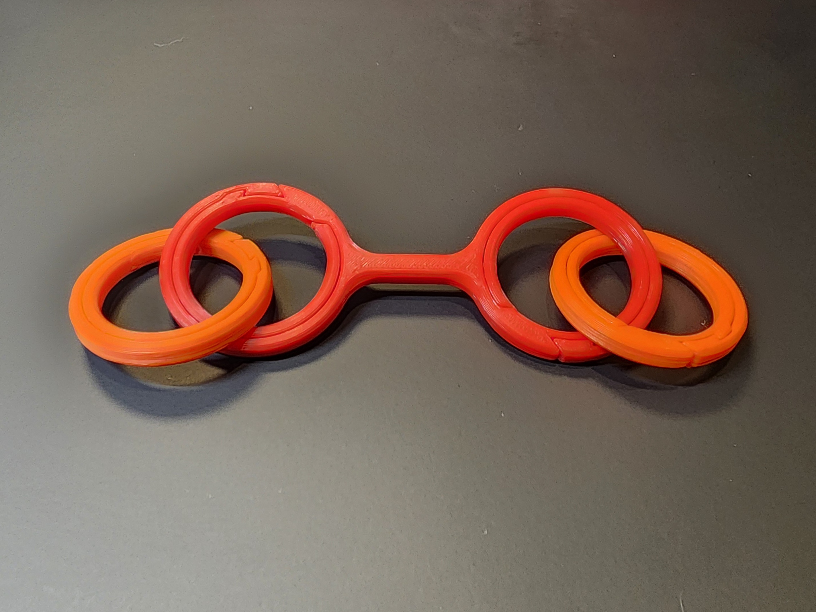 #0162 O-O Links Round Split Key Ring - STRONG Enough for Everyday Use! [3 Link Lengths]