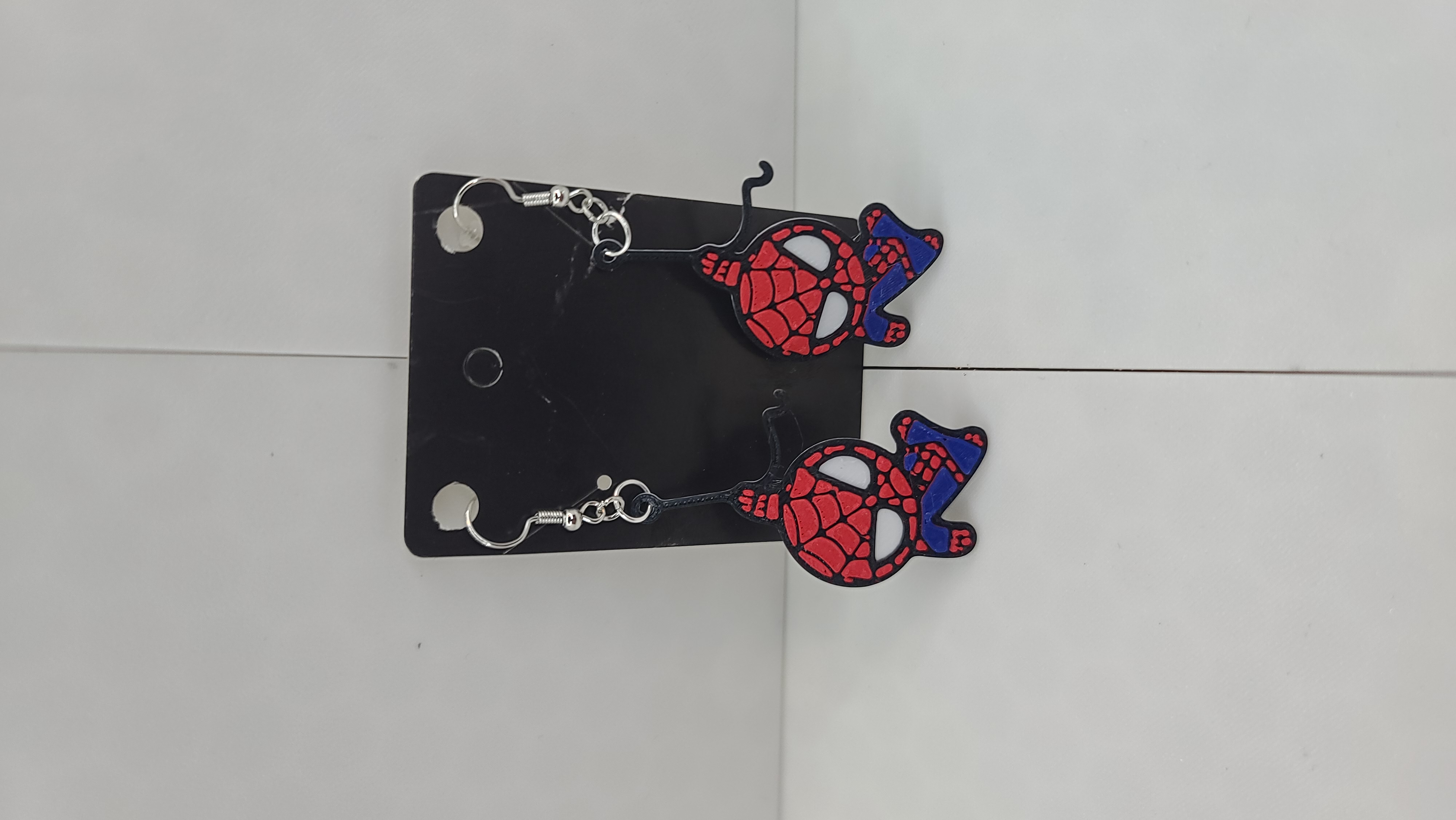 Miniatura 2 do modelo 3D 3 Spiderman Earrings/ Keychains