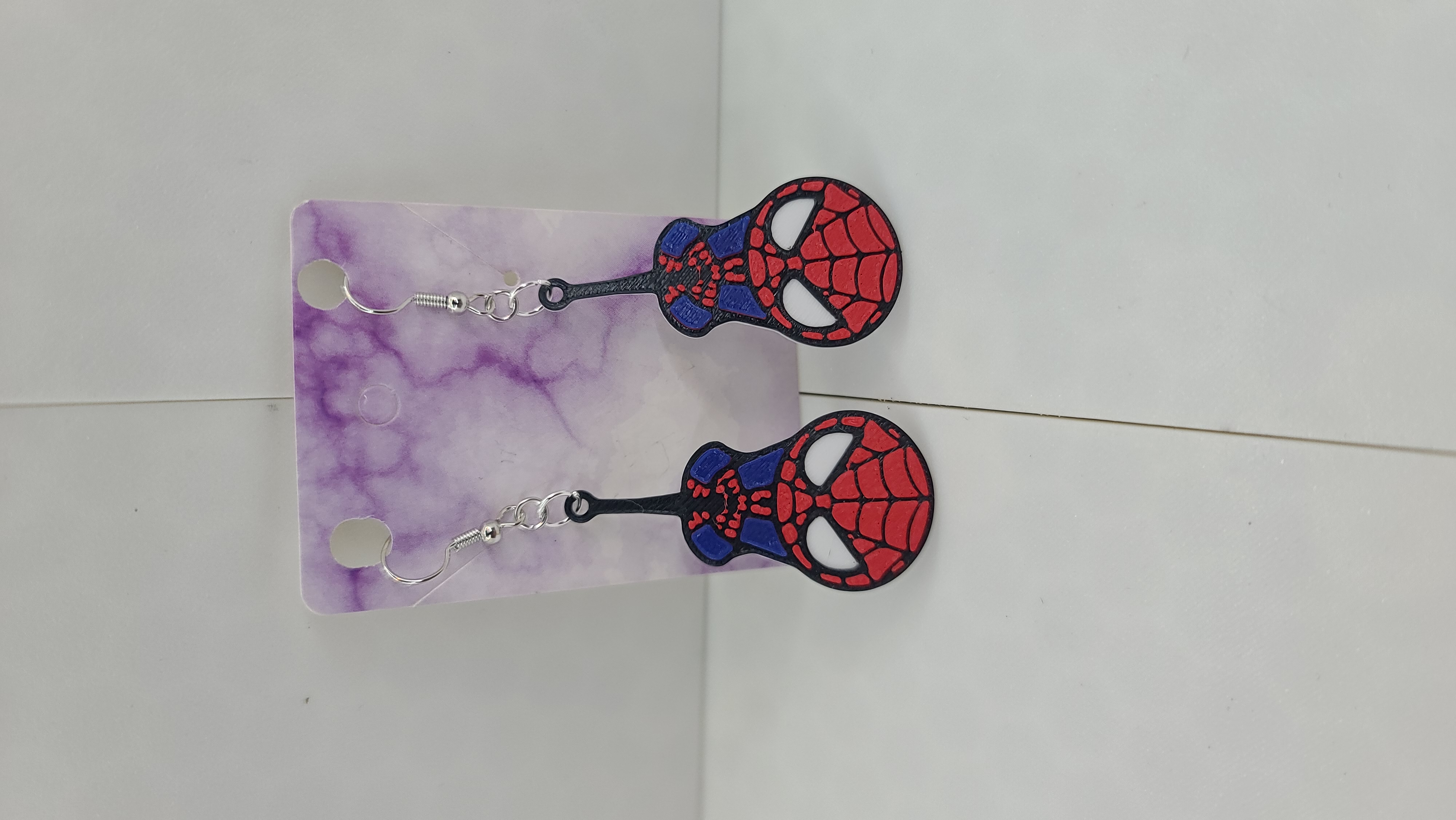 Miniatura 4 do modelo 3D 3 Spiderman Earrings/ Keychains