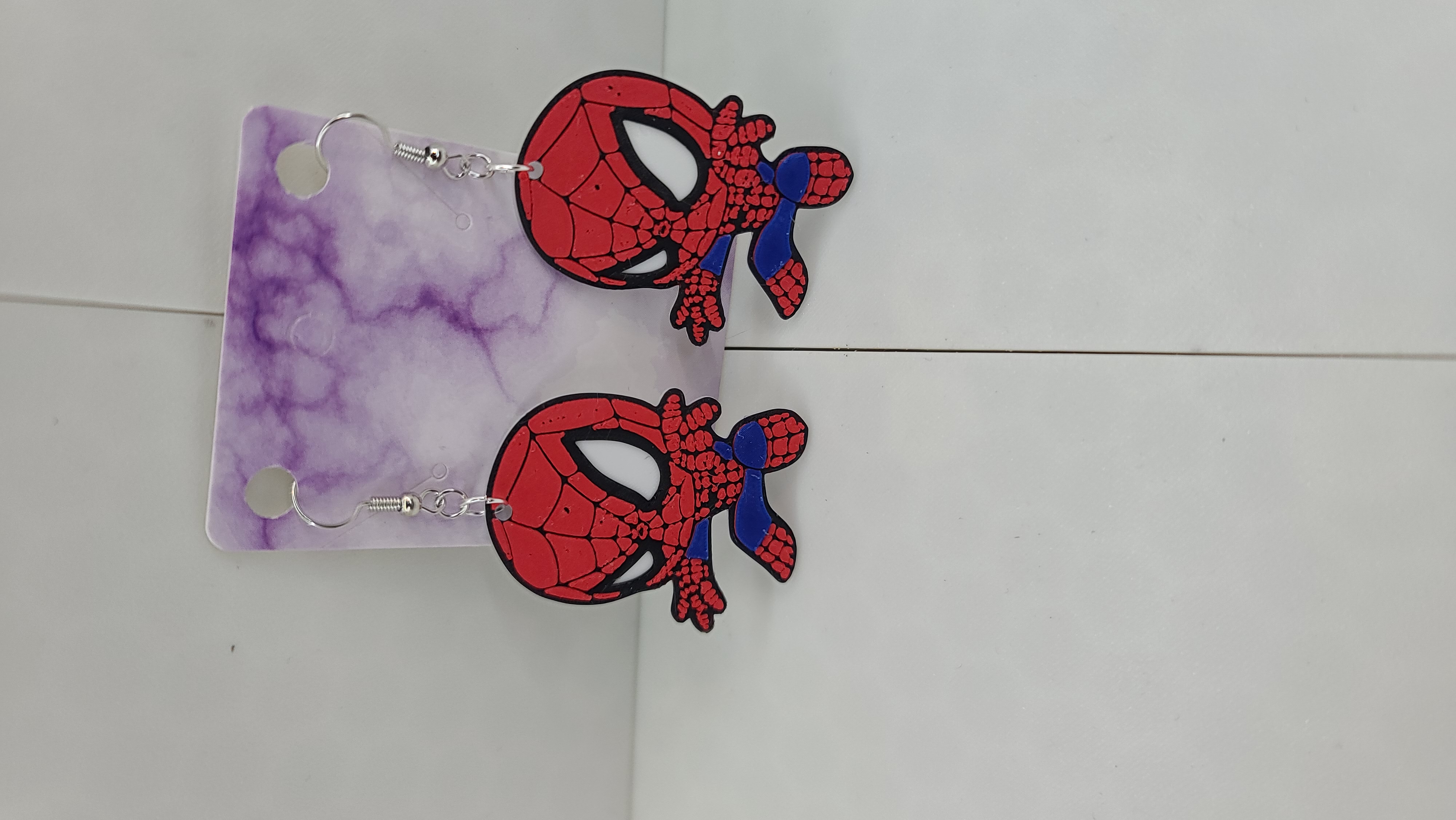 Miniatura 3 do modelo 3D 3 Spiderman Earrings/ Keychains