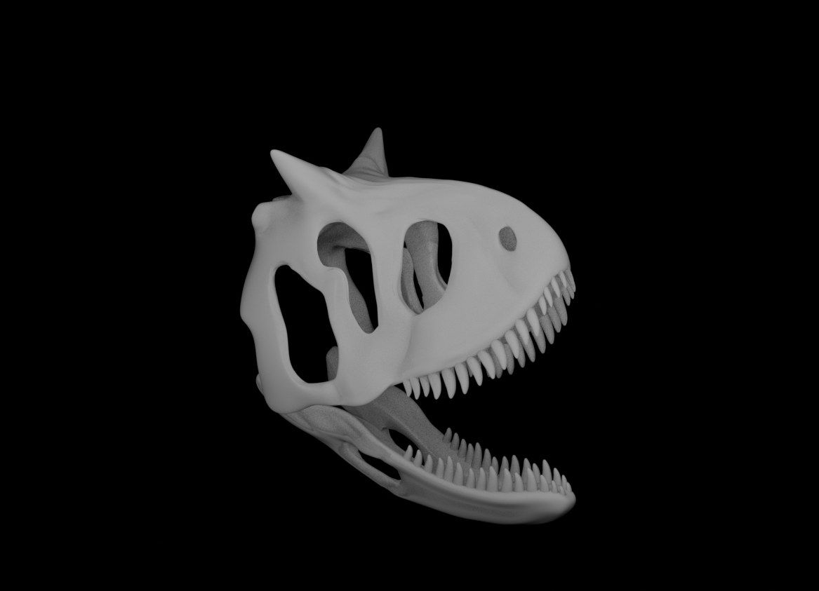 Miniatura 6 do modelo 3D Carnotaurus Skull