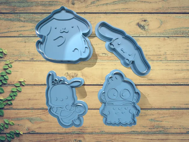 Sanrio Cookie Cutter Set 2 - Pompompurin - Cinnamoroll - Pochacco - Hangyodon