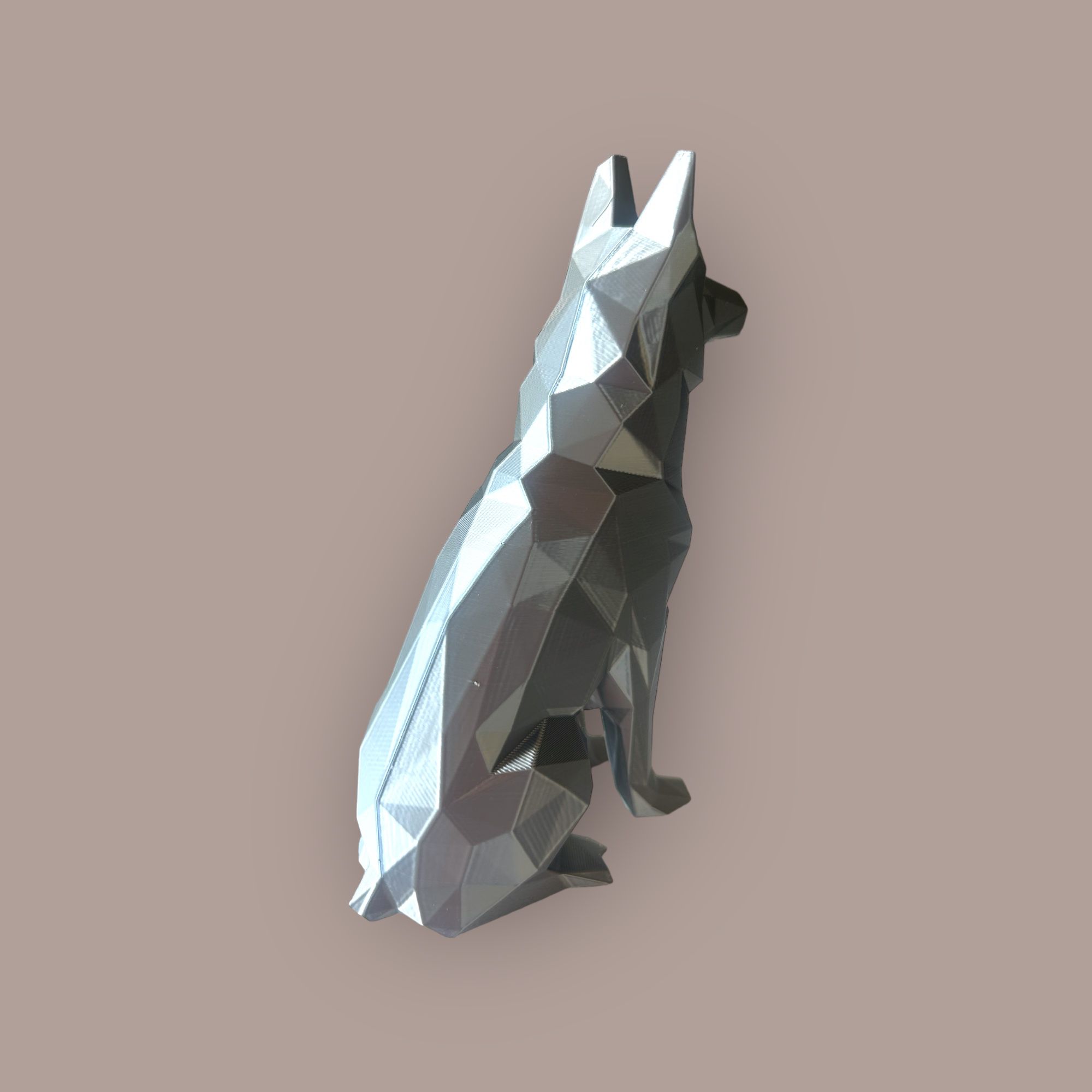 Miniatura 5 do modelo 3D Low Poly - German Shepherd