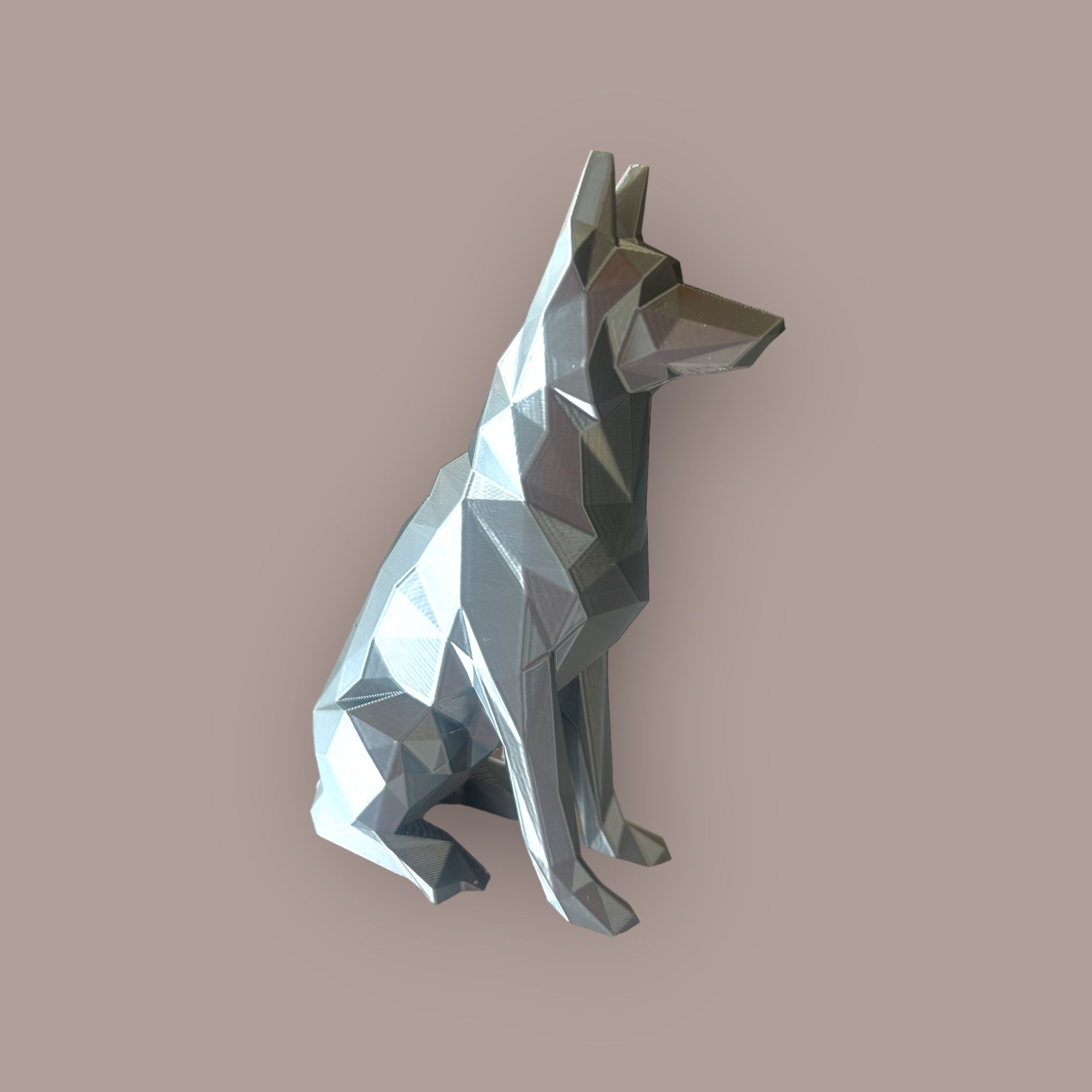 Miniatura 3 do modelo 3D Low Poly - German Shepherd