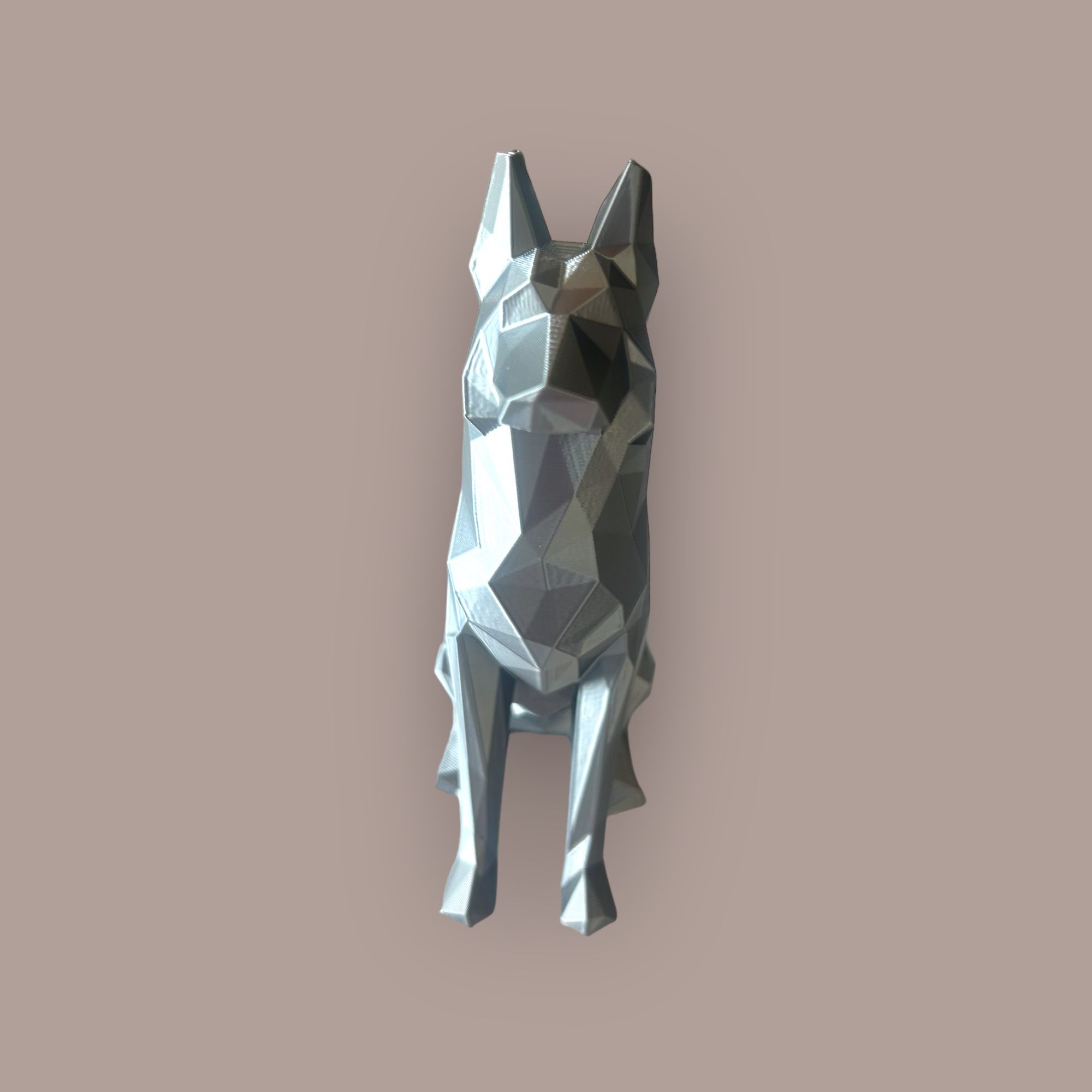 Miniatura 2 do modelo 3D Low Poly - German Shepherd