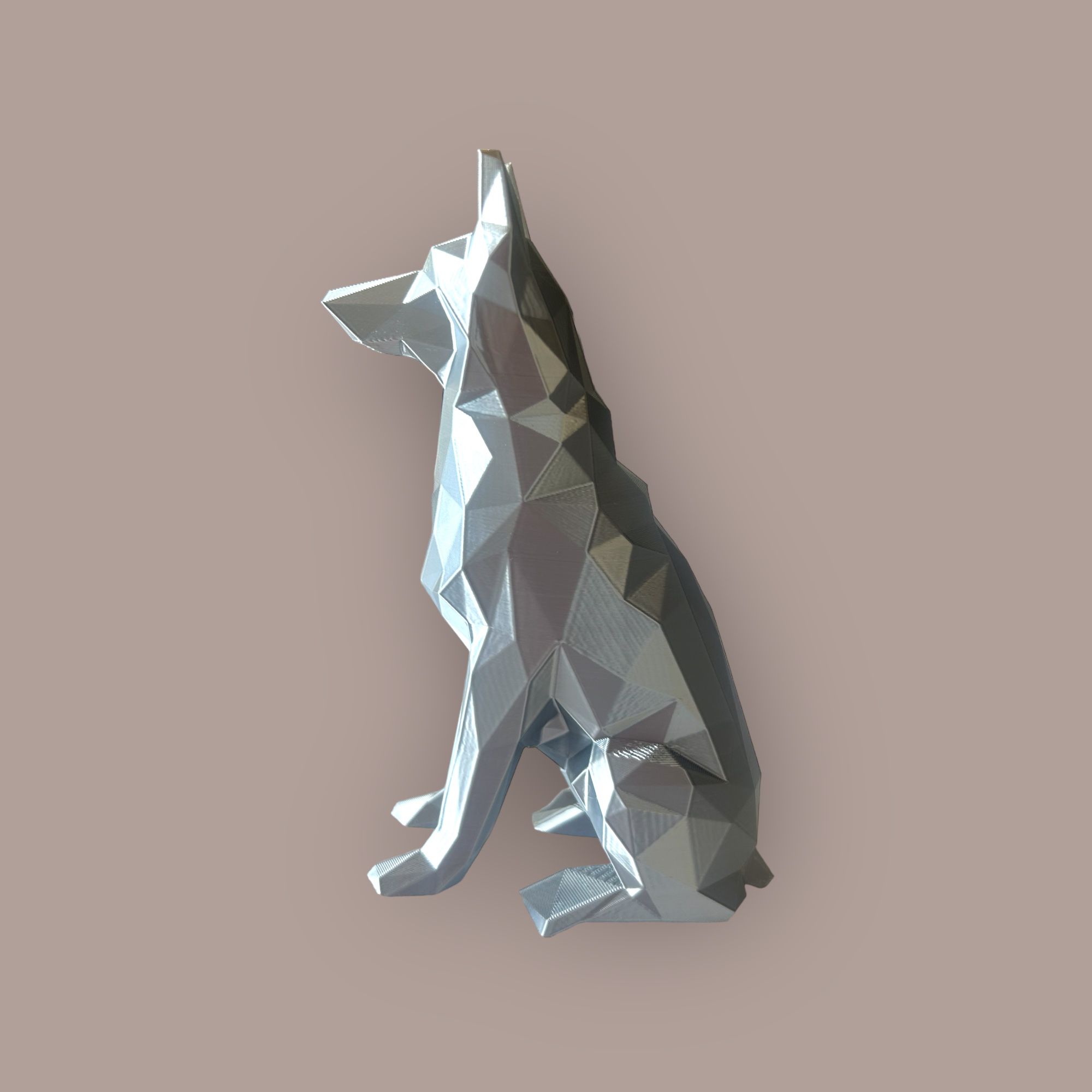 Miniatura 4 do modelo 3D Low Poly - German Shepherd