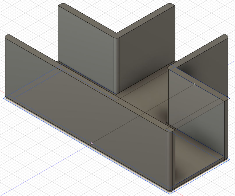 Corner pieces for OSB/MDF panels. 3 sides of 18 mm