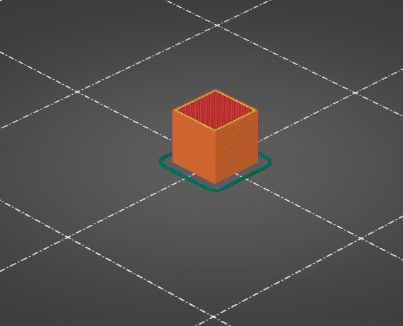 A box with a stop