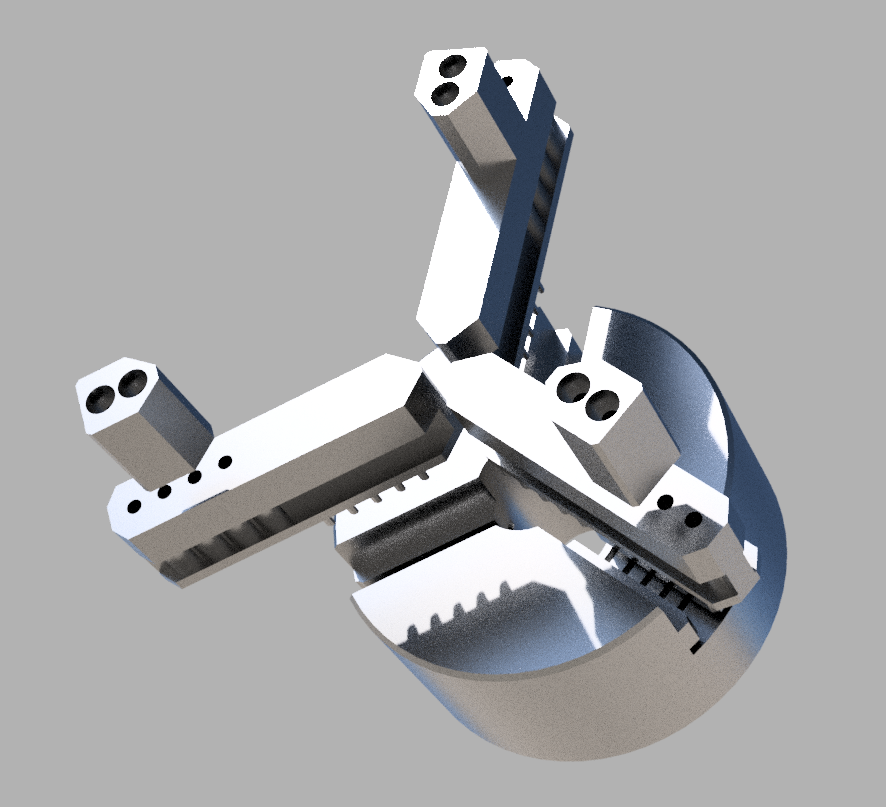 Lathe 80mm chuck external jaws