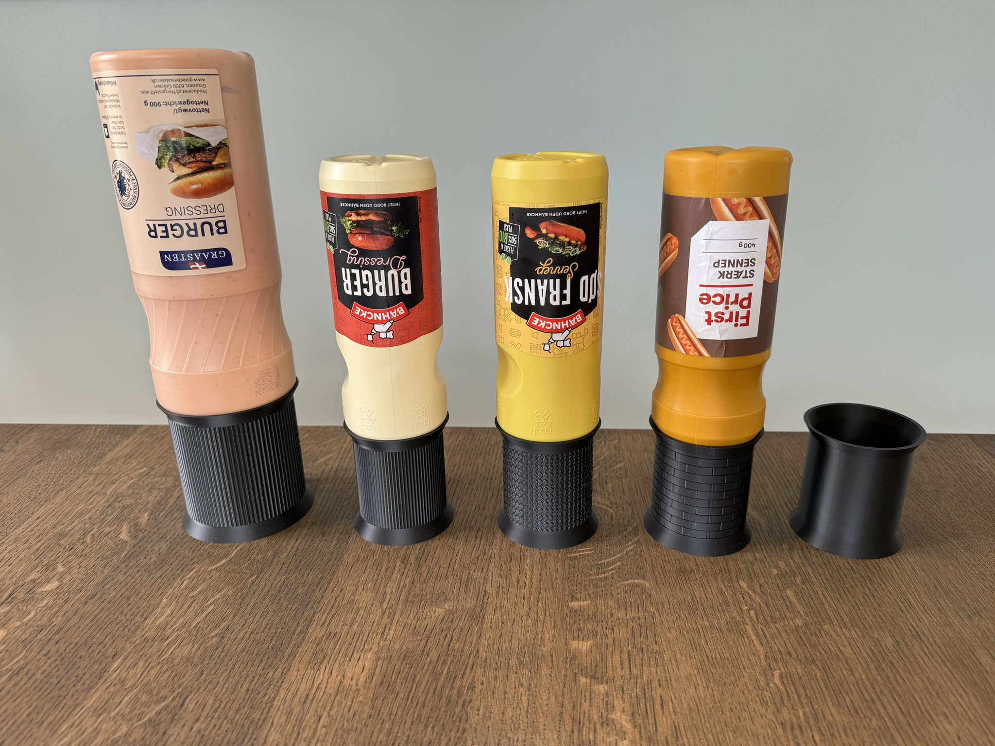 Ketchup & mustard bottle holder