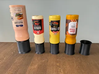 Ketchup & mustard bottle holder