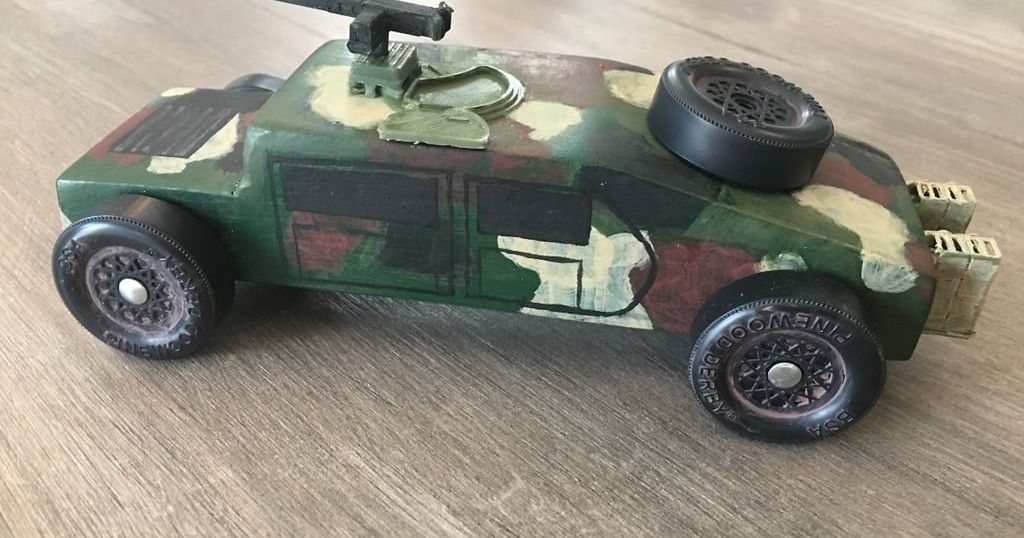 Pinewood Derby Humvee by selfish Download free STL model Printables com Pinewood Derby Humvee by selfish Download free STL model Printables com