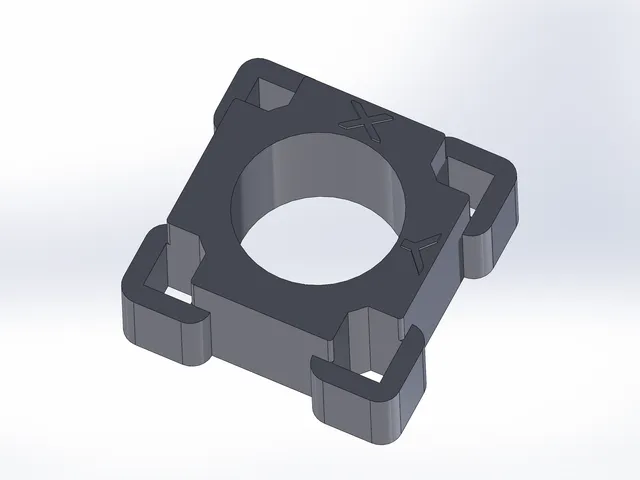 Calibration cube shape with hole - multiple measuring point
