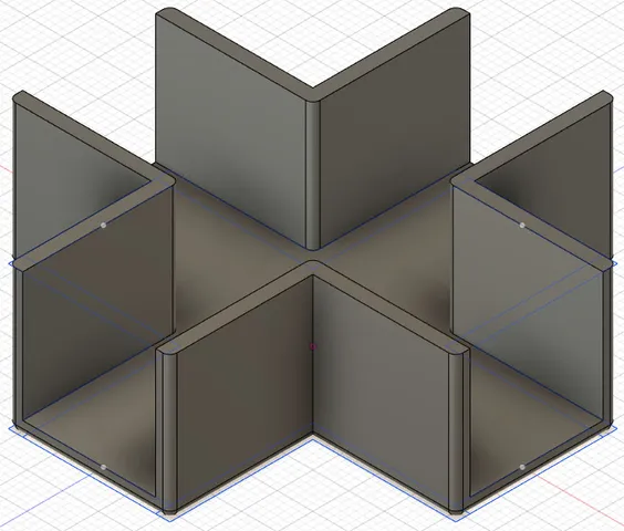 Corner pieces for OSB/MDF panels. 4 sides of 18 mm