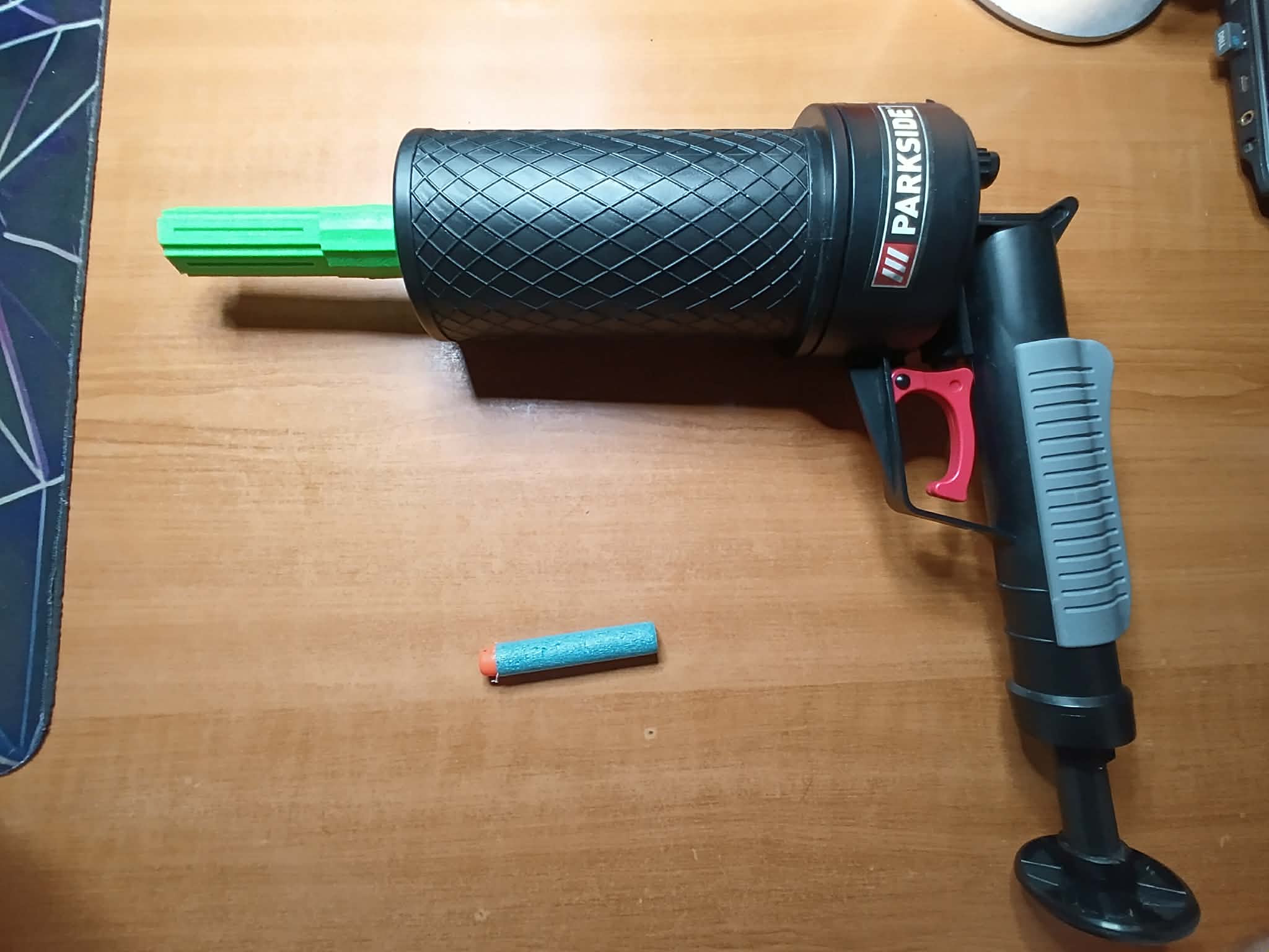 Drain unblocker nerf dart adapter
