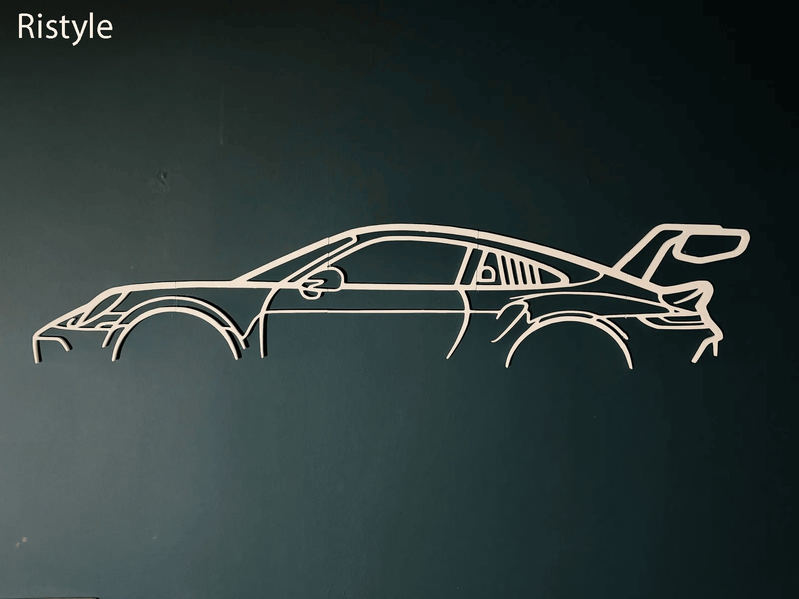 Wall Art silhouette Porsche 911 GT3 RS V2 by Gabouque223 Download free STL model