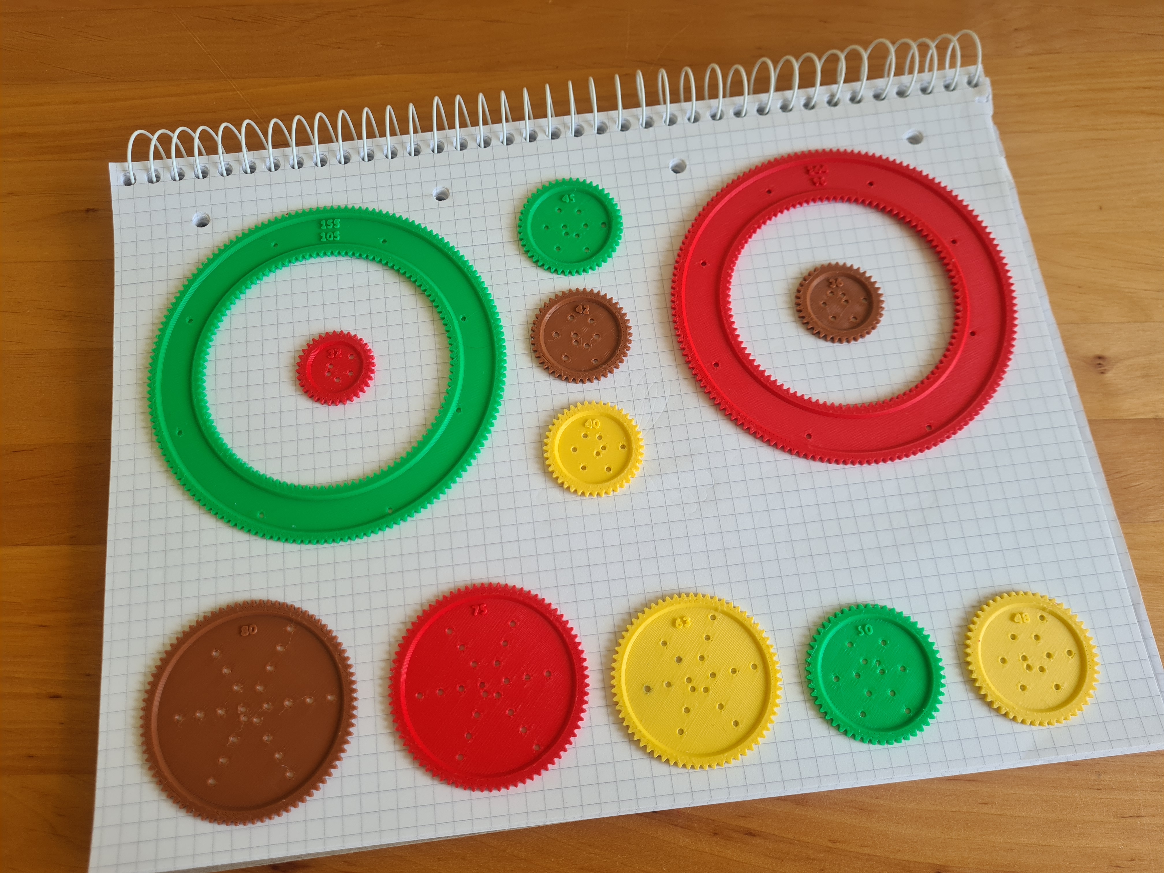 Miniatura 3 do modelo 3D Spirograph drawing template