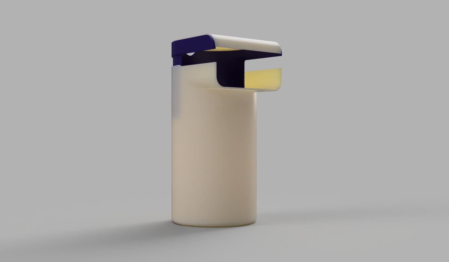 Desk edge garbage can