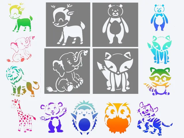 12 Cute Animal drawing Templates