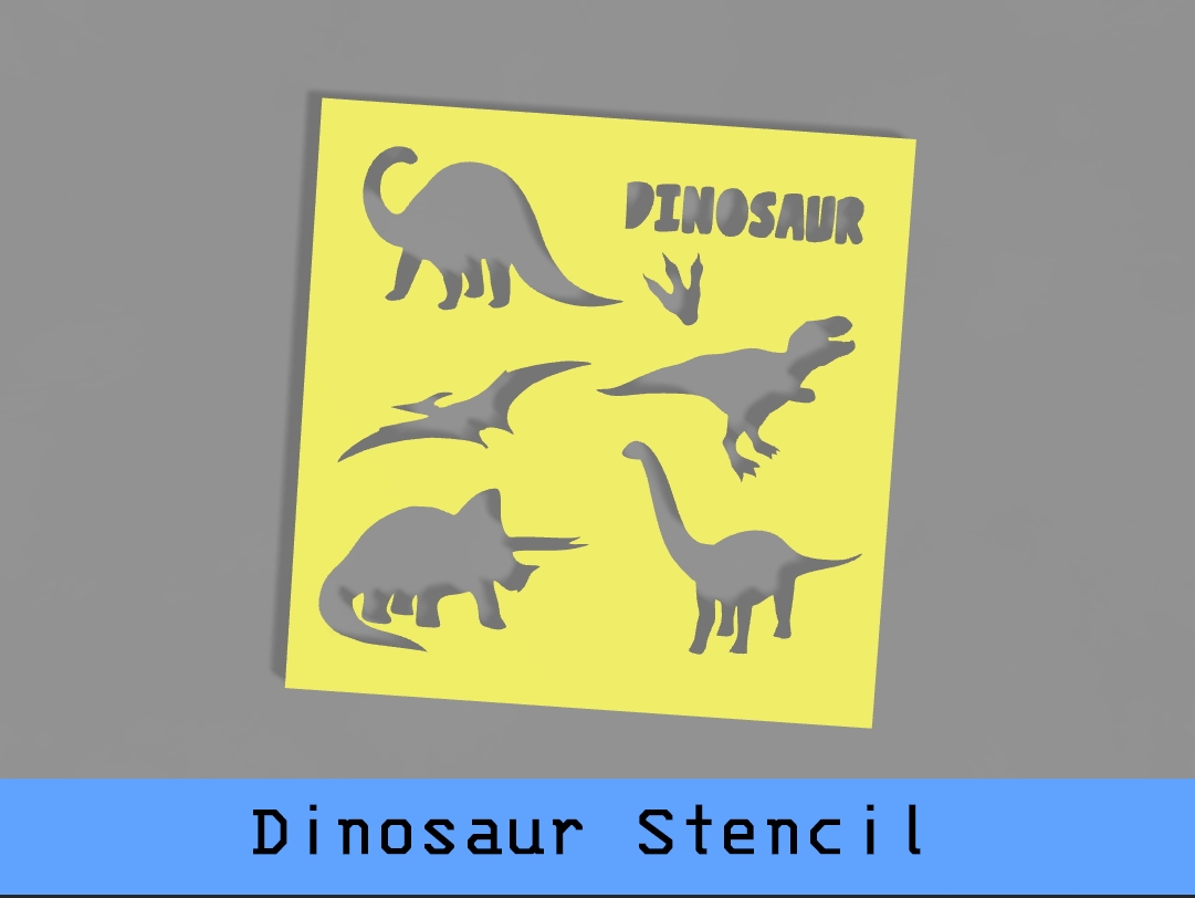 Dinosaur Stencil