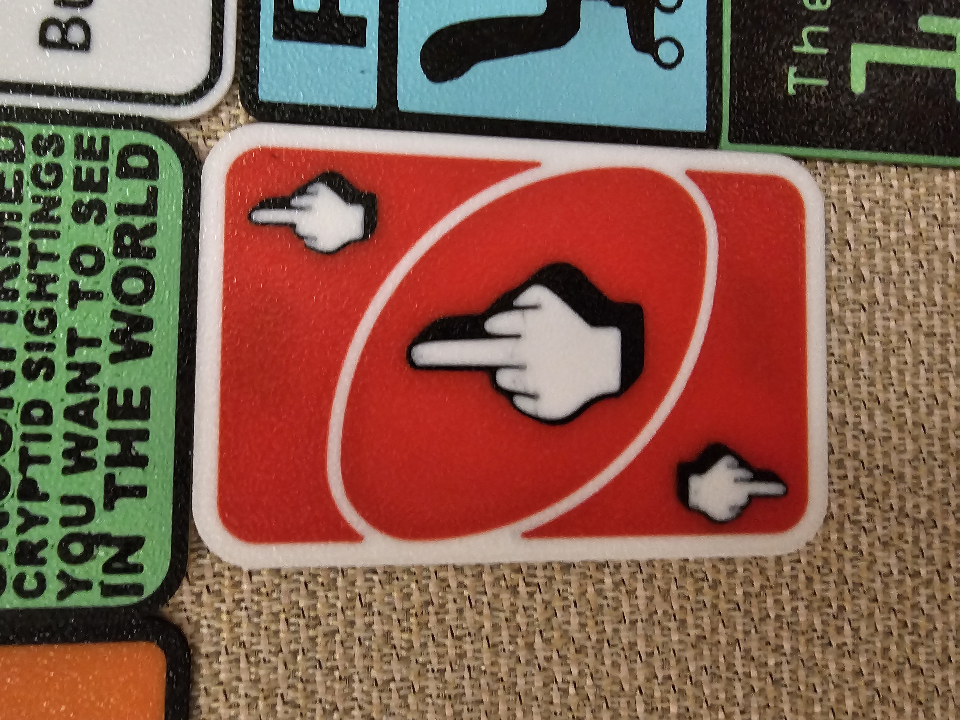 Middle Finger Uno Card