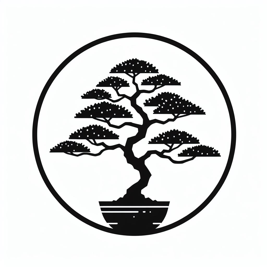 Wall art - Bonsai in circle