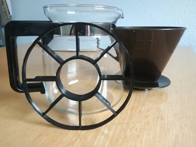 Pour-over coffee dripper adapter