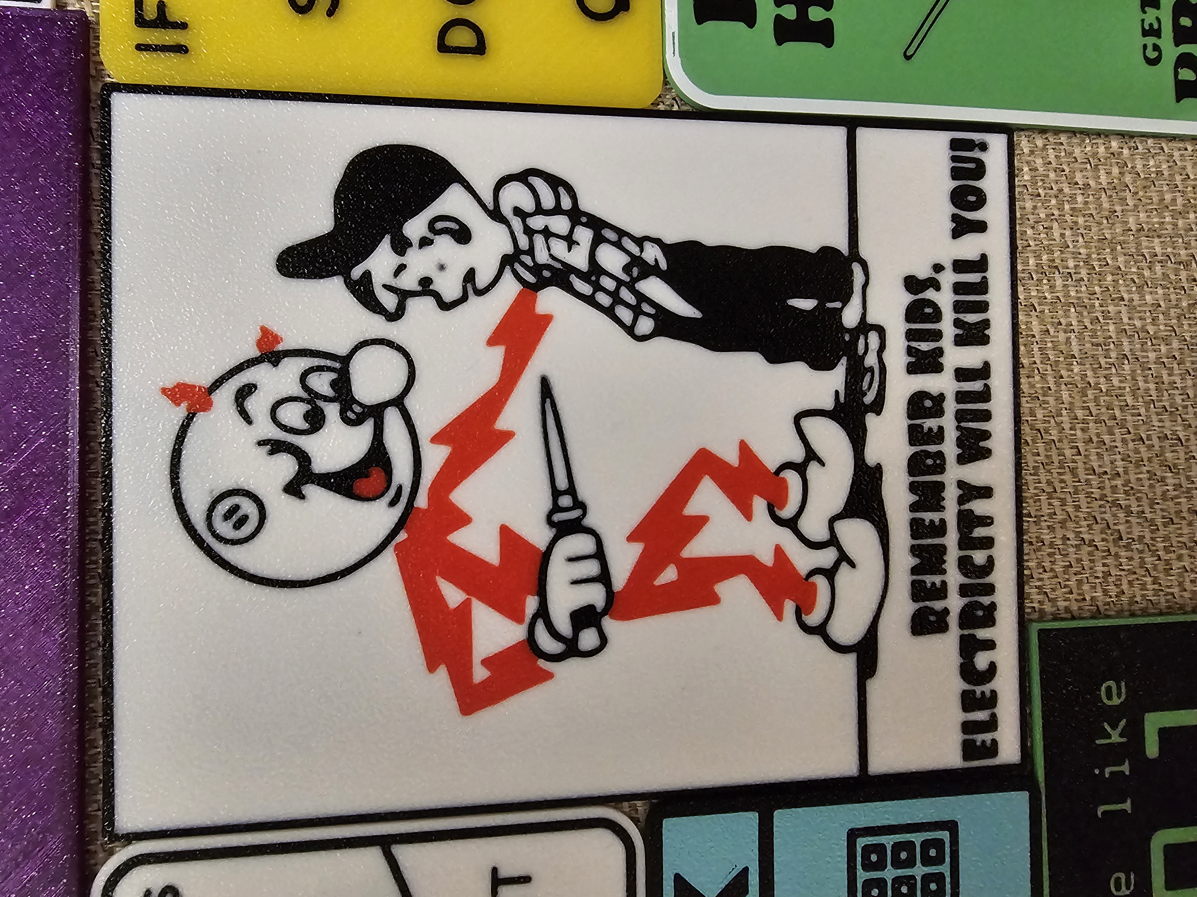 Electricity Kills Sign