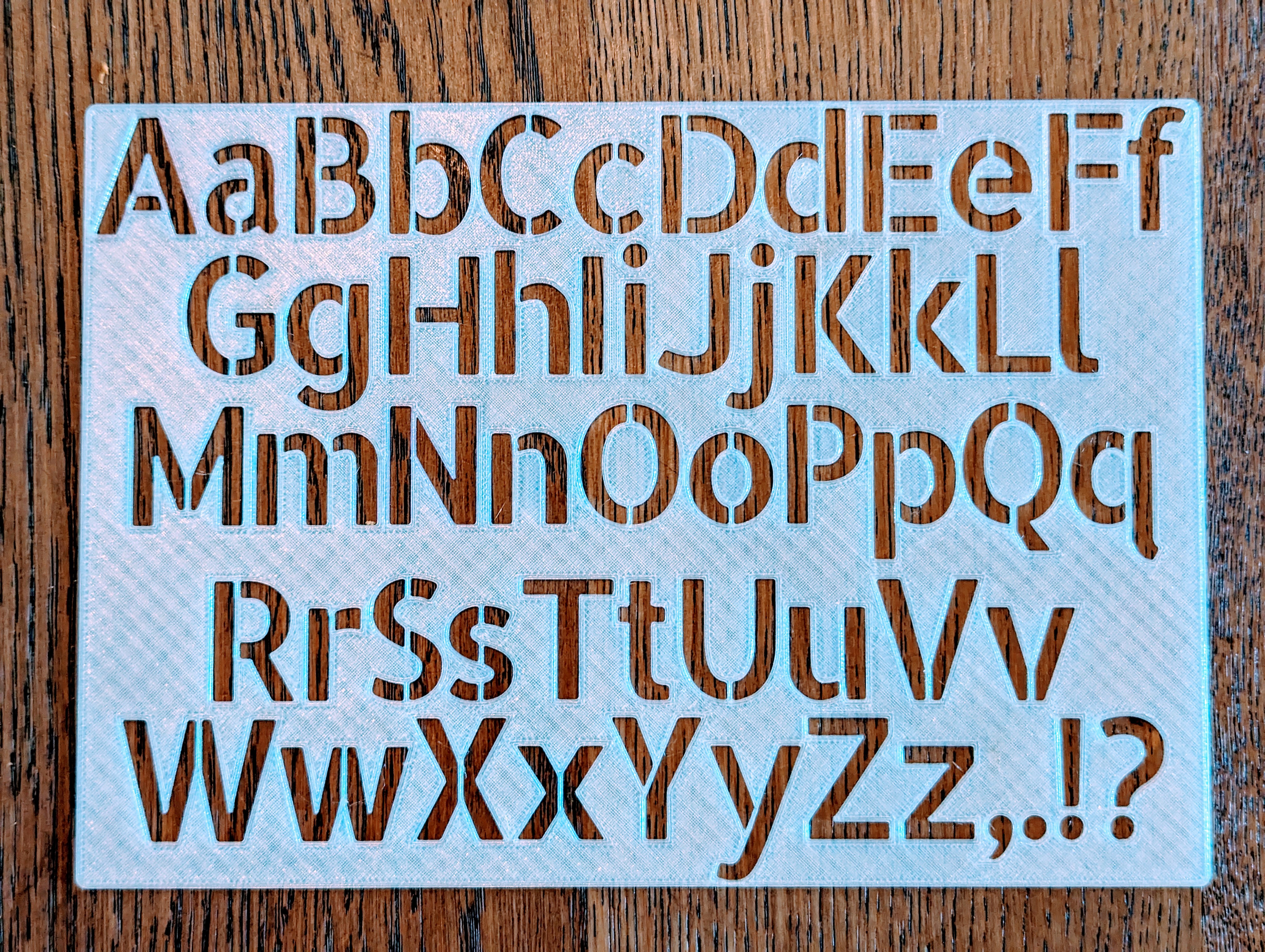 "Allerta Stencil" Alphabet Stencil