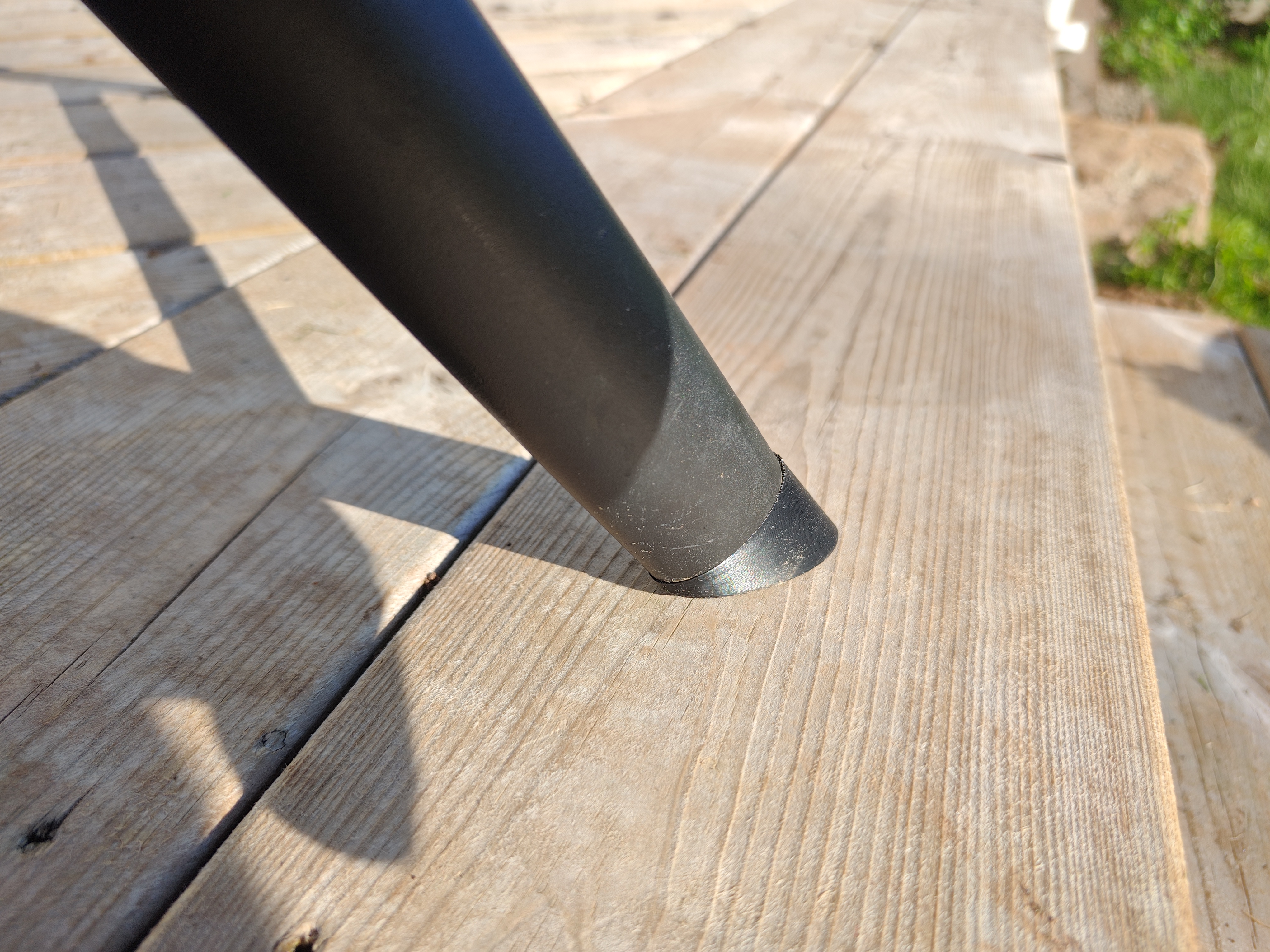 Chair feet, Jula patio chair.