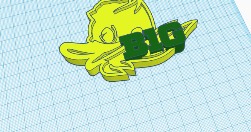 Oregon Duck B1G Logos By Bevo_baker | Download Free STL Model ...