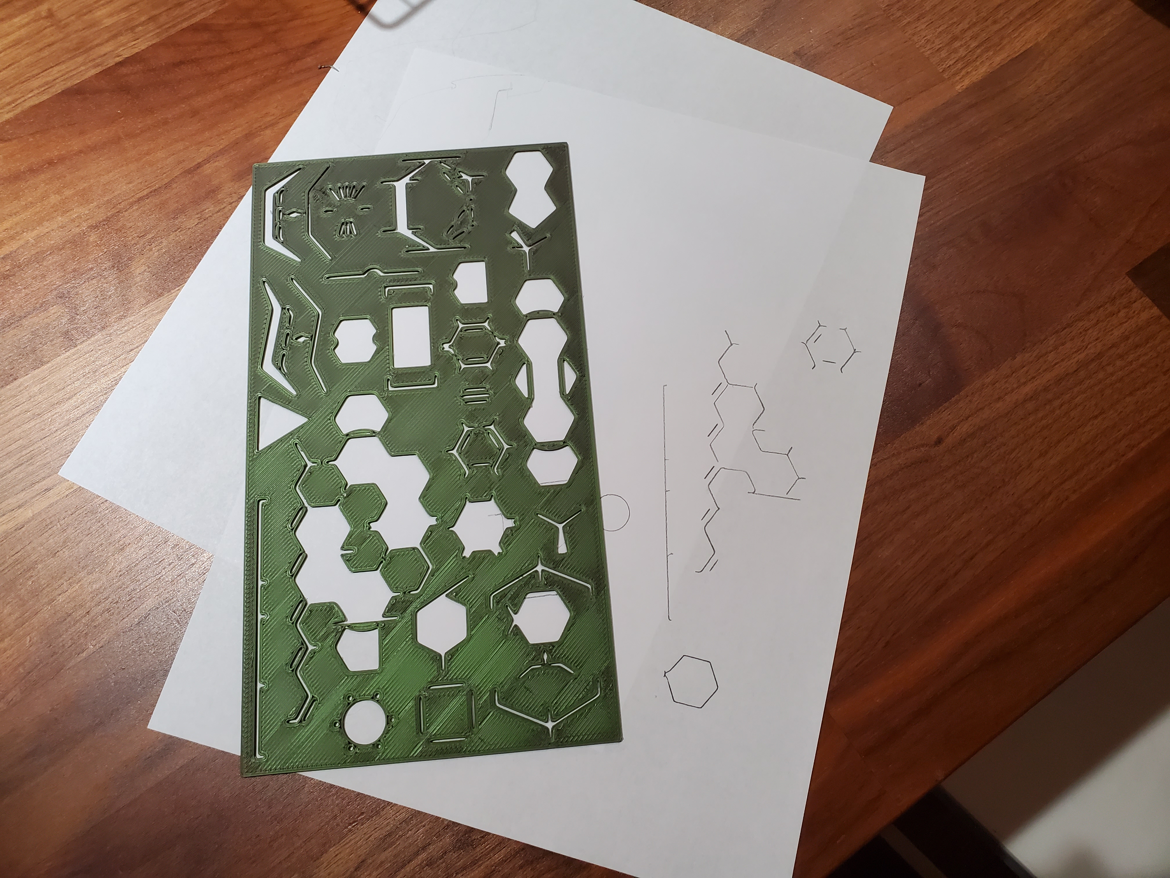 Miniatura 2 do modelo 3D Overkill Chemistry Stencil