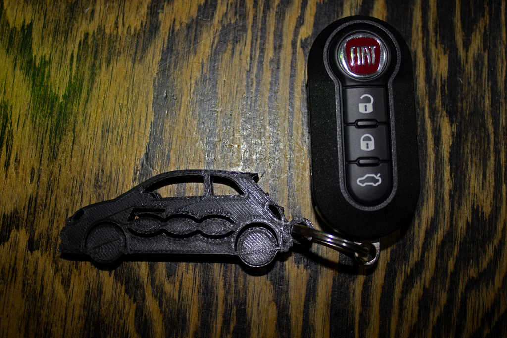 Fiat 500 keychain