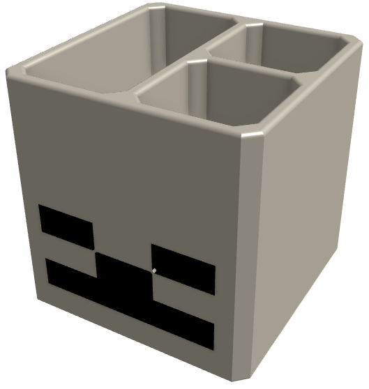 Minecraft mob head pencil cups by T 3D | Download free STL model ...