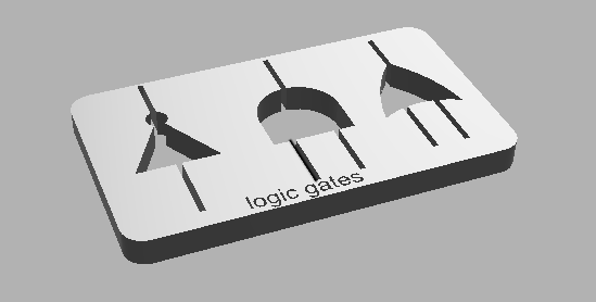 logic gates stencil