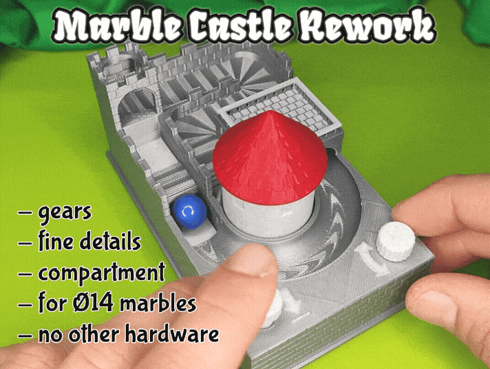 Marble Castle - Desk Fidget Toy Rework D14